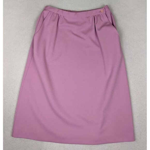 VINTAGE WOMEN'S LILAC LAVENDER PURPLE SKIRT SUIT - DEVON - SIZE 14 - Picture 10 of 14